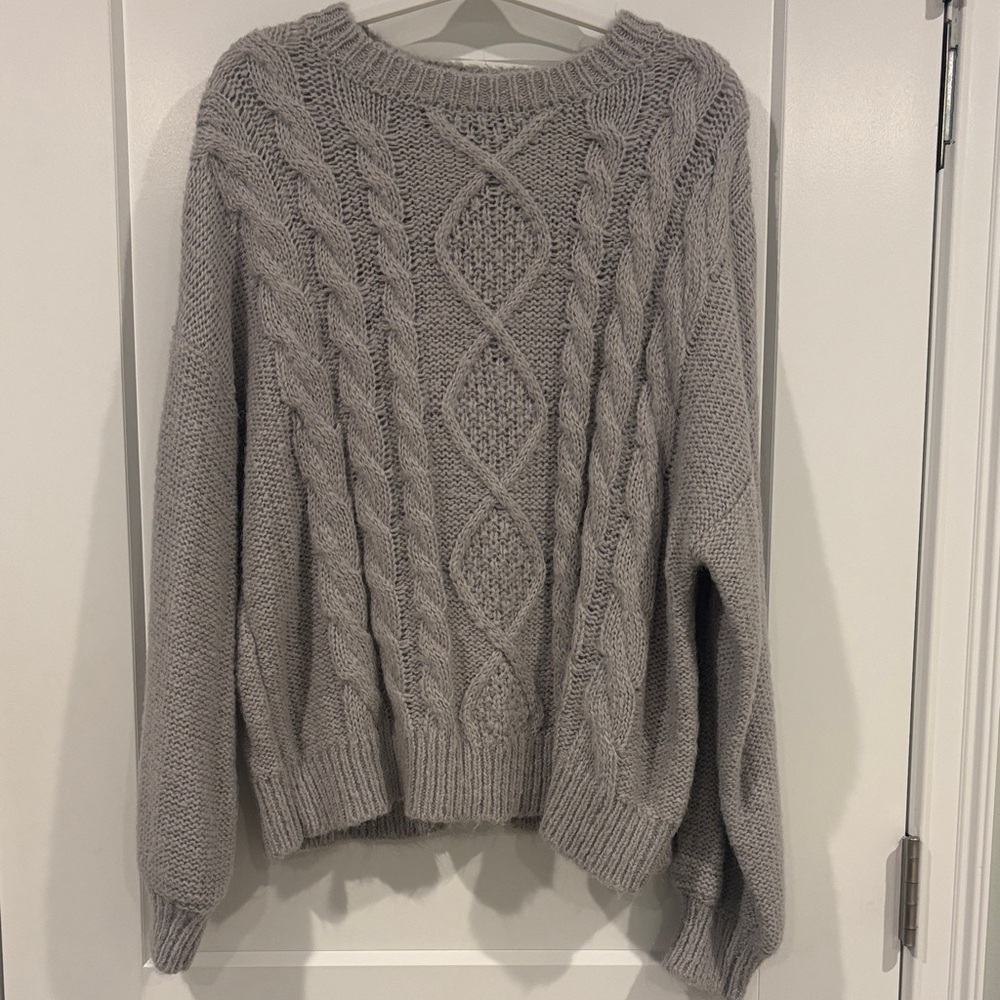 Sanctuary Womens Long Sleeve Crewneck Sweater Large